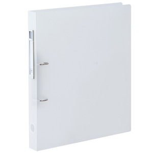 A4 Loose Leaf Binder 2 Hole D Clamp Plastic White Label Document Organizer Standard Punch Folder - Product Image 1