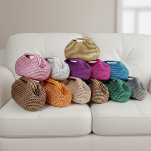 Sacs à main faits à la main, sacs en crochet aux couleurs vives, <span class=keywords><strong>kit</strong></span> de sacs de luxe pour femmes, sacs à main de luxe pour femmes, vente en gros - Product Image 1
