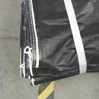 Sacs Jumbo FIBC en PP laminé anti-UV, noirs, 2,5 tonnes, 4 mètres cubes, respirants, étanches, avec logo personnalisé, pour la construction et le jardinage