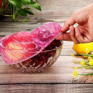 Disposable Food Cover Dustproof Plastic <b>Wrap</b> Durable Elastic Food Lids for Bowls Elastic Plate Covers for <b>Kitchen</b> Food Saver Bag - Product Image 5