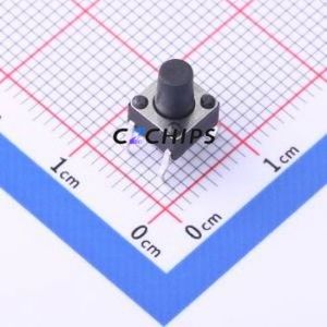 TS-KG02-AB80F Tactile Switch Through hole Component THT-4P,6x6mm Switch Single Pole Single Throw Round Button 2.5N Through Hole - Product Image 1