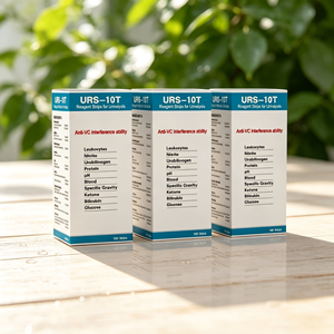 Bandelettes de test <span class=keywords><strong>urinaire</strong></span> URS-10 à 10 paramètres, réactifs anti-interférence VC, pour leucocytes, glucose, pH, protéines, test <span class=keywords><strong>urinaire</strong></span> dipstick - Product Image 1