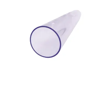 स्पष्ट प्लास्टिक सिलेंडर ट्यूब बड़े स्पष्ट प्लास्टिक पाइप