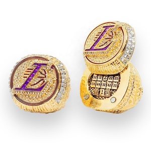 Tùy Chỉnh Mạ Vàng Thời Trang Thể Thao Nhẫn 202 Los Angeles Lakers Vô Địch Nhẫn Cho Các Bên Và Ngày Kỷ Niệm - Product Image 2