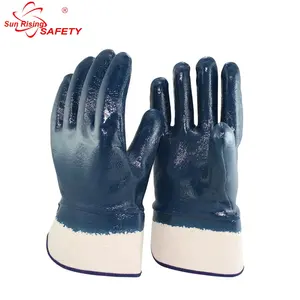 SRSafety Jersey Liner Nitrilo Industrial Luva Limpeza Heavy Duty Trabalho Luvas Fabricante Oil Field Luvas Proteção