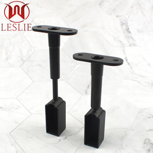 Кронштейн для каркаса шкафа 12 мм, квадратный, с регулировкой высоты, из цинкового сплава, для верхней установки - Product Image 3