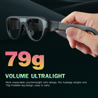Lunettes AR Intelligentes IA, Affichage Privé HD, Projection de Réalité Augmentée sur Écran Mobile, Appareils Portables pour le Gaming, Similaires au Steam Deck