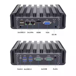 Topton Metal Fanless <b>Mini</b> <b>PC</b> Intel i7 1195G7 i3 1115G4 Pentium 7505 Celeron J6412 N4100 Dual LAN 2xCOM DDR4 Industrial Computer - Product Image 3