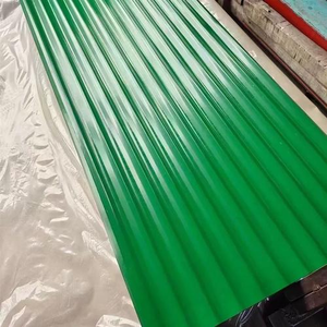 Tôles d'acier ondulées galvanisées prélaquées PPGI de 0,5 mm d'épaisseur, couleur RAL, qualité usine, pour toiture - Product Image 3