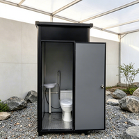 Toilettes chimiques portables en PVC bleues pour cabines, fabriquées en Chine, préfabriquées, économiques, mobiles, sanitaires, avec douche portable – Vente directe usine