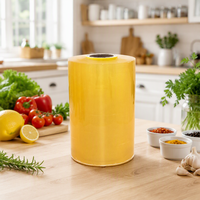 Film alimentaire transparent en PVC de qualité alimentaire, haute élasticité, forte adhérence, personnalisable pour la maison