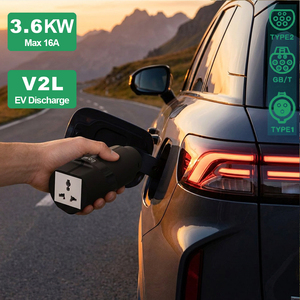 Adaptateur portable <span class=keywords><strong>V2L</strong></span> pour Jaecoo J7, Jaecoo 7 PHEV, BYD Seal, <span class=keywords><strong>MG4</strong></span>, Geely – Convertisseur de charge de véhicule Type 2 vers prise UK pour énergie extérieure - Product Image 1
