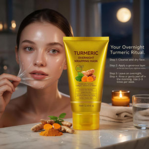 Maschera Gel Notturna Sbiancante YECUCE con Collagene, Curcuma e Acido Kojico, per Pelli Sensibili e Secche, Etichetta Privata ODM - Product Image 3
