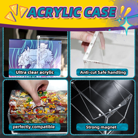Boîte de présentation en acrylique transparente ETB Elite Trainer Box avec protection UV à 99 % et couvercle à fermeture magnétique robuste