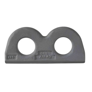 Plaque de fixation double œil personnalisable, soudable en usine pour la connexion de tendeurs et de barres de fixation, pièces de conteneurs - Product Image 1