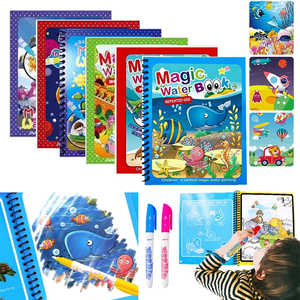 Educatief baby aquarelverfboek en magisch waterverf spiraal tekenboek voor kinderen - Product Image 2