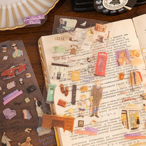 2 autocollants par paquet pour aménagement paysager, motifs de paysages lumineux et ombragés, design créatif de style américain - Product Image 3