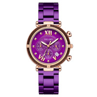 Montre de mode pour femmes, bracelet en acier inoxydable, mouvement à quartz, verre résistant à l'eau 3BAR, OEM ODM, mouvement japonais PC21, SR626SW