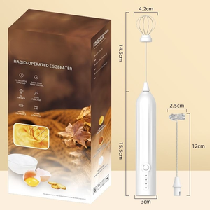 Mousseur à lait automatique USB mini en acier inoxydable, électrique, portable, fonctionnement à une touche, mélangeur à café écologique M006 - Product Image 2