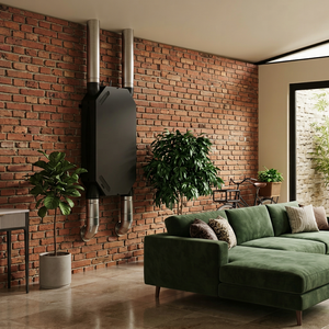 BSK Ventilation NOTUS Slim Industrial Design A+ <b>Energy</b>-<b>Efficient</b> 400m/h Black-Grey CE Certified 2-Year Warranty System - Product Image 1