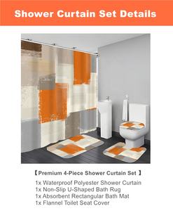 Juego <span class=keywords><strong>de</strong></span> <span class=keywords><strong>Cortinas</strong></span> <span class=keywords><strong>de</strong></span> Ducha <span class=keywords><strong>de</strong></span> 4 Piezas con Diseño Personalizado, <span class=keywords><strong>Cortinas</strong></span> <span class=keywords><strong>de</strong></span> Ducha <span class=keywords><strong>de</strong></span> Diseño Personalizado al por Mayor - Product Image 4