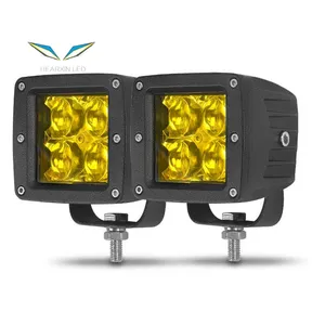 3 pouces LED Pod Light 5D carré LED lampe de travail Moto 4X4 lampe auxiliaire de voiture pour Jeep SUV véhicules automobiles tout-terrain