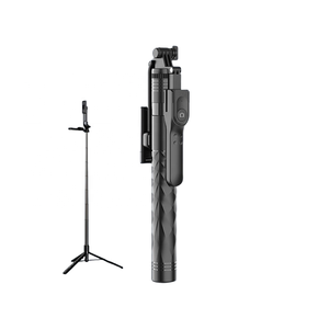Venta <span class=keywords><strong>al</strong></span> por mayor de fábrica: Trípode extensible de 1830 mm con soporte para teléfono, doble abrazadera y estabilizador remoto para conferencias en vivo - Product Image 1