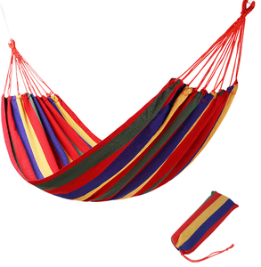 Portable arc-en-ciel extérieur Patio Double pliable Camping balançoire toile hamacs ultra-léger Camping hamac balançoire avec sac à dos - Product Image 1