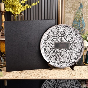 Assiette creuse grande taille en porcelaine fine, design élégant et luxueux, idéale pour la maison, présentée en coffret cadeau - Product Image 4