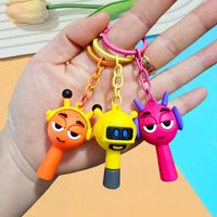 Vente en gros Sprunki Rhythm Box Porte-clés Figurines liées au jeu Pendentifs et petits cadeaux