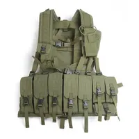 Chaleco Táctico con Mochila, Chaleco de Entrenamiento Utilitario Molle para Caza al Aire Libre
