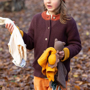 %100 Pamuk Bebek ve Yürümeye Başlayan Çocuklar İçin Kalın, Renkli, Örgü Hırka Süveter, Düğmeli, Bol Kesim, İlkbahar Sonbahar - Product Image 5