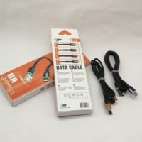 TN110 1M 3 pies USB de carga rápida de nylon trenzado tipo C cable de carga del teléfono móvil para Xiaomi para Samsung Super carga rápida