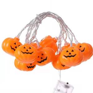 Décoration de Noël Citrouille 3D Jack-O'-Lantern Lumières LED Citrouille Guirlande Lumineuse pour Fête d'Halloween - Product Image 4