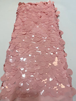 Tissu en maille à paillettes 100% polyester respirant et écologique de haute qualité pour robes de mariée, de soirée et pour filles