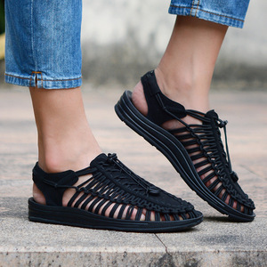 2022 Fashion New <b>Elastic</b> Non-slip Casual Beach <b>Sandals</b> Hand-woven Men's <b>Sandals</b> - Product Image 5