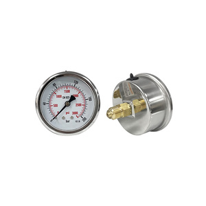 AKS Endüstriyel Ultra Yüksek Basınç Göstergesi 63mm, Bölünmüş Eksenel Tip, 0-200 Bar Aralığı, Hidrolik Testler için BSP Dişli - Product Image 3