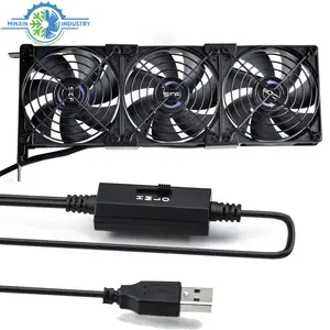 DC 5V 12V 24V 36V 48V fırçasız eksenel akış soğutma fanı 80mm 92mm 120mm 140mm 12025 12038 üçlü rulman soğutucu Fan