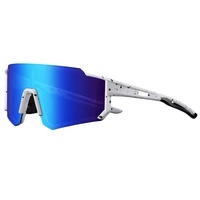 Lunettes de soleil sport personnalisées Viper 2024 unisexes, nouvelles, coupe-vent, monture rectangulaire intégrale transparente/verte, verre optique monobloc UV400