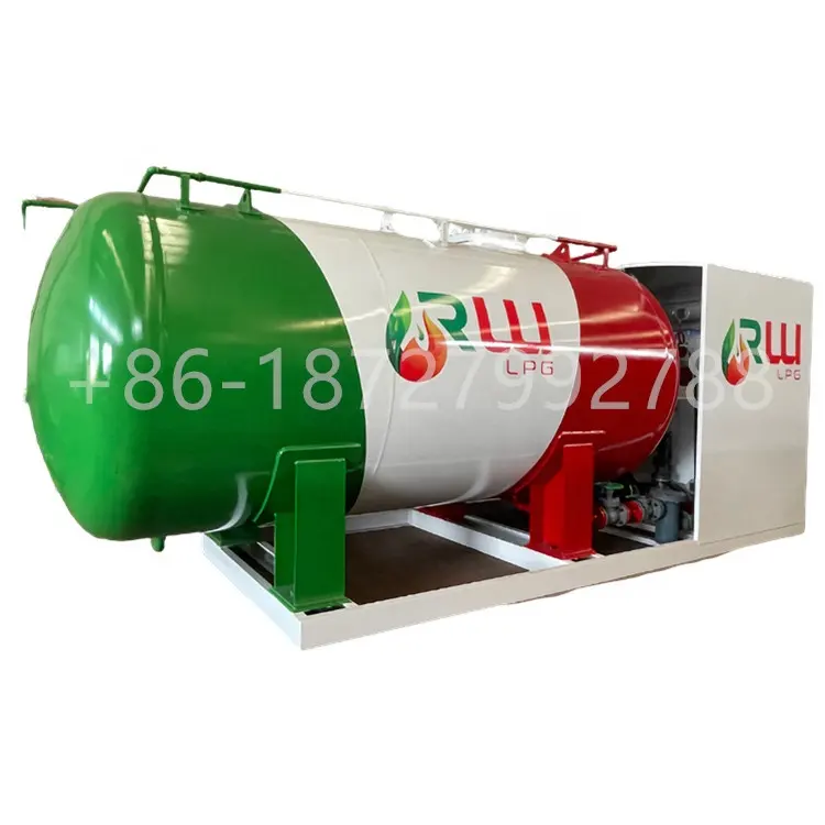 5ton 10ton 15ton 20ton 50t LPG kızak istasyonu 10MT silindir şişeleme mobil cook gaz dolum depolama istasyonu tankı bitki satış