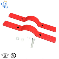 Collier de serrage mécanique UTT50, support vertical pour tuyaux en acier au carbone galvanisé, certifié UL FM CE pour CVC