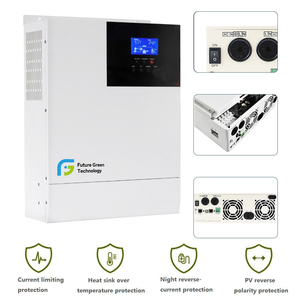 Onduleur solaire hybride <span class=keywords><strong>FGET</strong></span> 3Kw 3.5Kw 5Kw à onde sinusoïdale pure 12V 24V 48V, sortie réseau unique, fréquence 60Hz, systèmes d'alimentation - Product Image 4