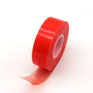 Échantillon gratuit mini ruban adhésif double face PET <span class=keywords><strong>film</strong></span> rouge doublure DS ruban PET pour bannière métal plastique téléphone portable - Product Image 5