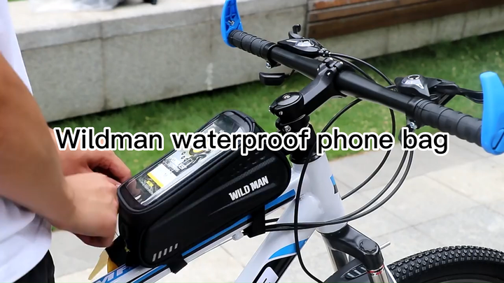 Bike Accessories WILD MAN Waterproof Bike Phone Bag Fits