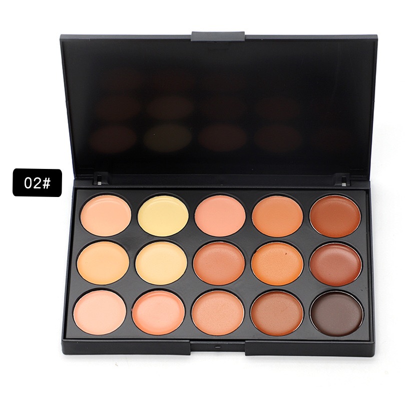 Meilleures ventes Palettes de maquillage 15 couleurs sans logo Haute qualité 15 couleurs Correcteur de fond de teint efficace