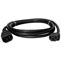 Prolunga per cavo adattatore di alimentazione maschio-femmina IEC 320 C13 a C14 ad angolo destro o sinistro per TV LCD con montaggio a LED