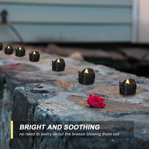Batteria per eventi Cr2032 con candela di <span class=keywords><strong>Halloween</strong></span> a Led per luci da tè senza fiamma <span class=keywords><strong>candele</strong></span> nere tremolanti ideali per decorazioni per feste - Product Image 2