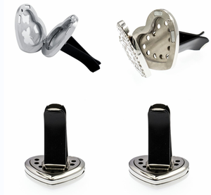 Wholesale Heart Shape Stainless Steel <strong>Diffuser</strong> Locket Car <strong>Vent</strong> <strong>Clip</strong> Aromatherapy Car <strong>Diffuser</strong> Locket Random 10pcs Free Pads - Product Image 5