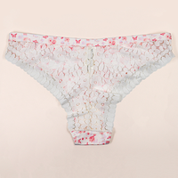 Celana Dalam Wanita Custom Low Rise Bermotif, Bahan Rajut Elastis Tinggi, Cepat Kering, Tanpa Jahitan
