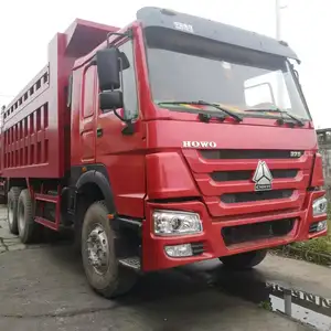 375hp 12 Howo טיפר Sinotruk משאיות Sinotruck 6*4 / 375 Hp 10 גלגלים באיכות גבוהה דובאי מכירה בשימוש dump משאית